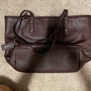 Coach Tote Bag Oxblood